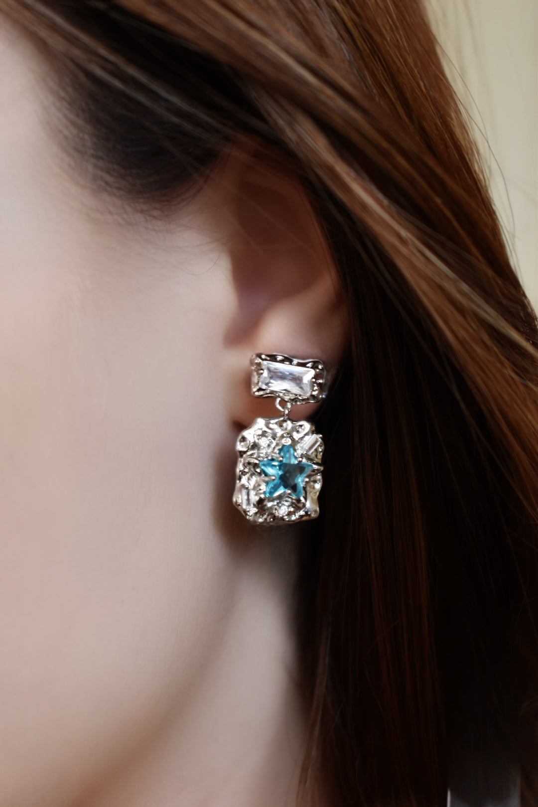 Blue Starburst Earrings(limited amount)