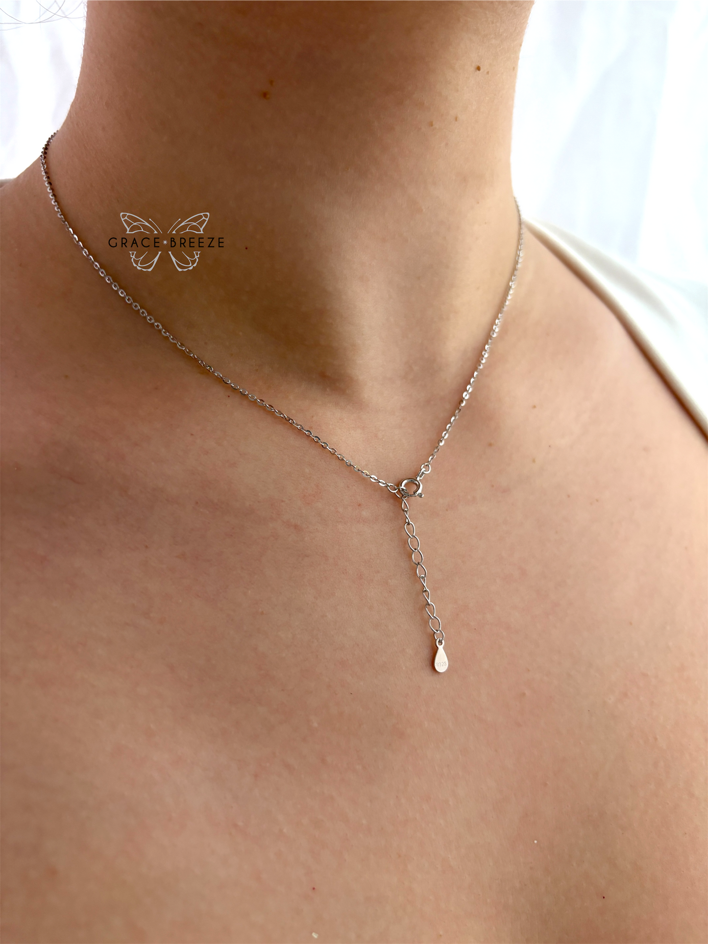 Solid Silver Orbital Pendant Necklace