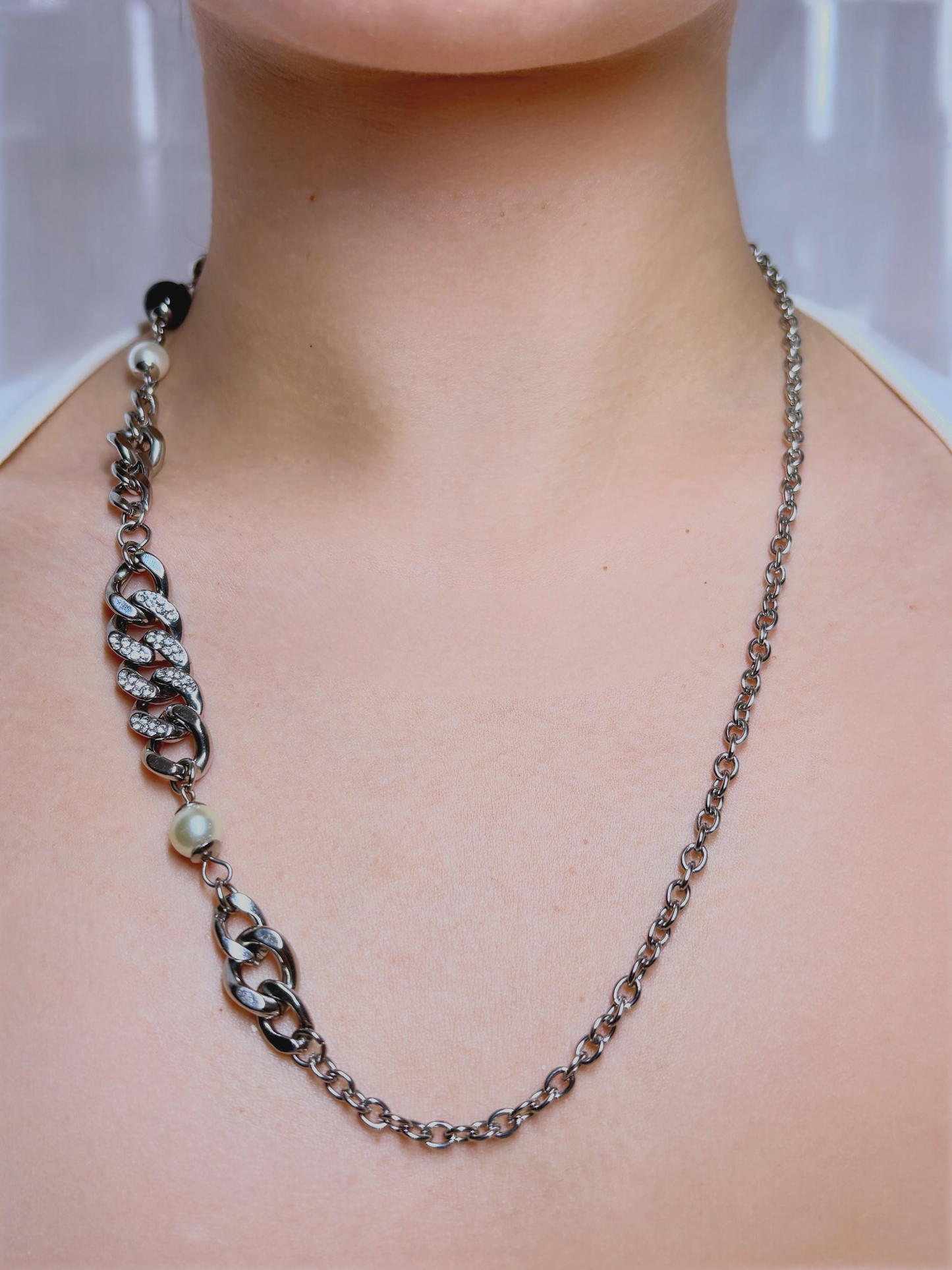 Alt silver Chain necklace