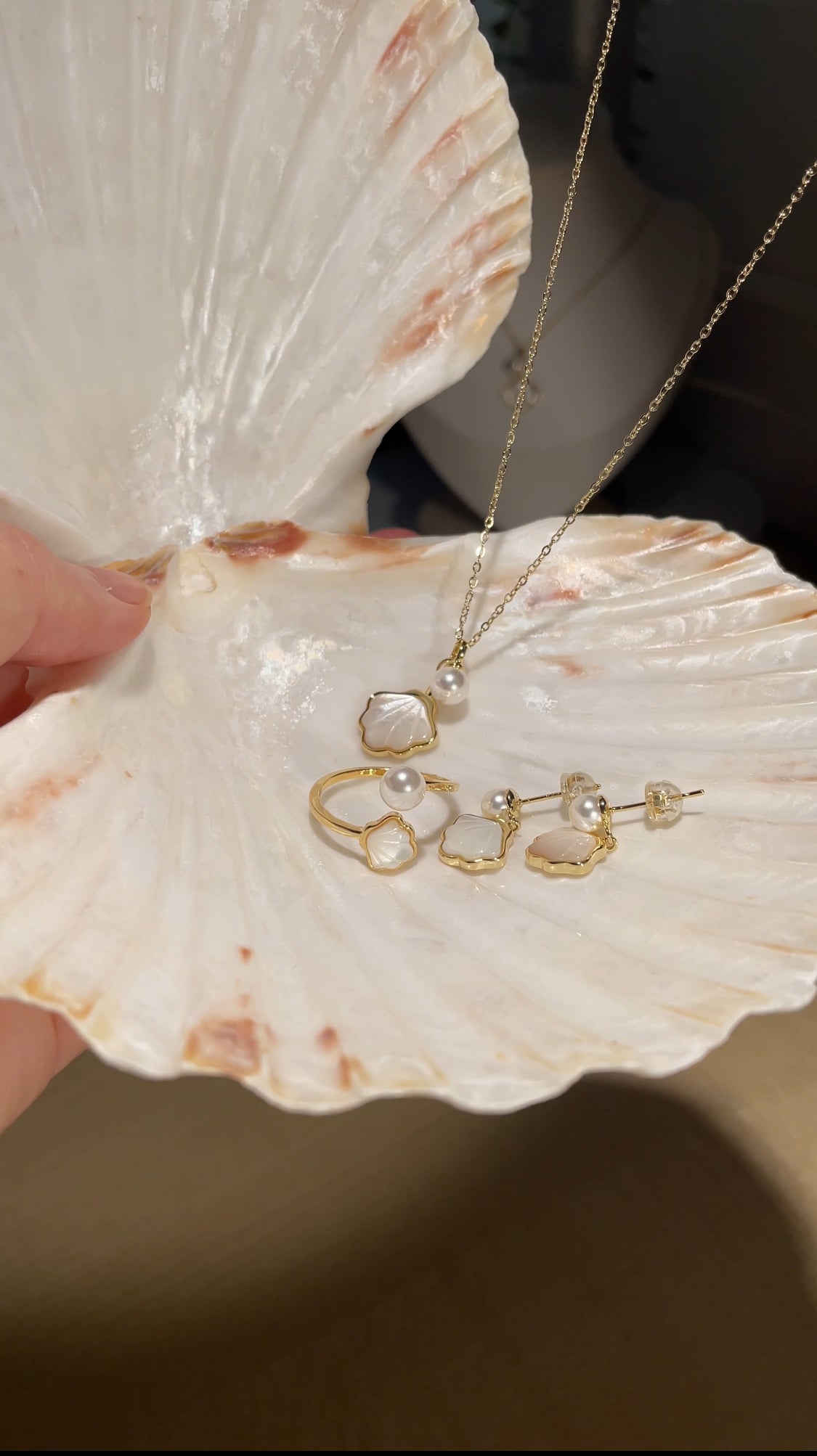 Gold Coastal Pendant Necklace
