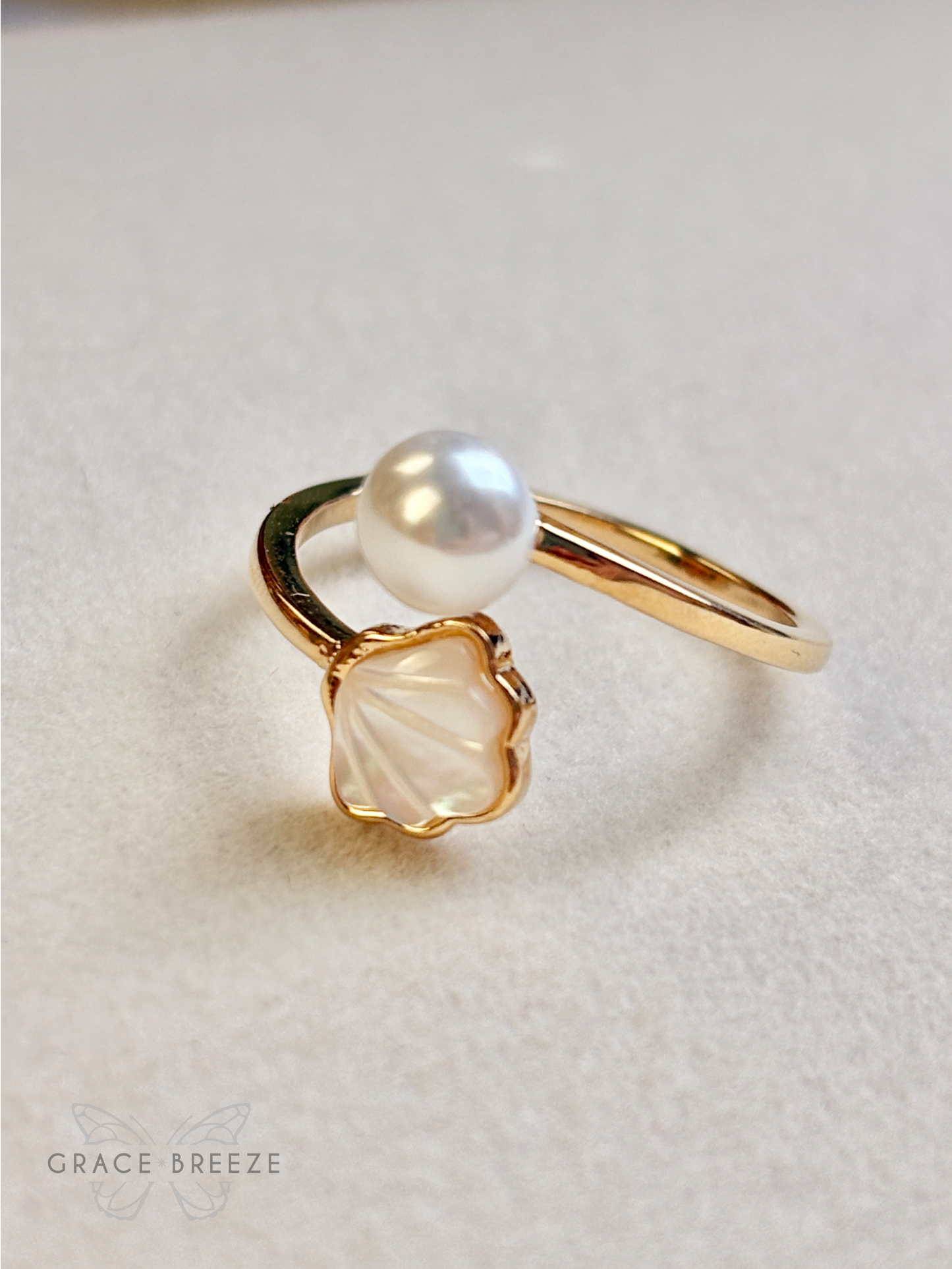 Gold Coastal Charm Adjustable Ring