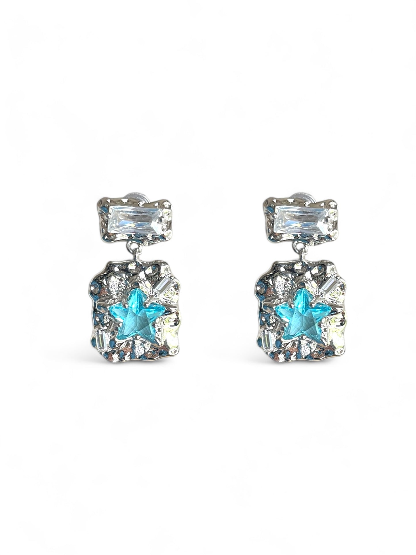Blue Starburst Earrings(limited amount)
