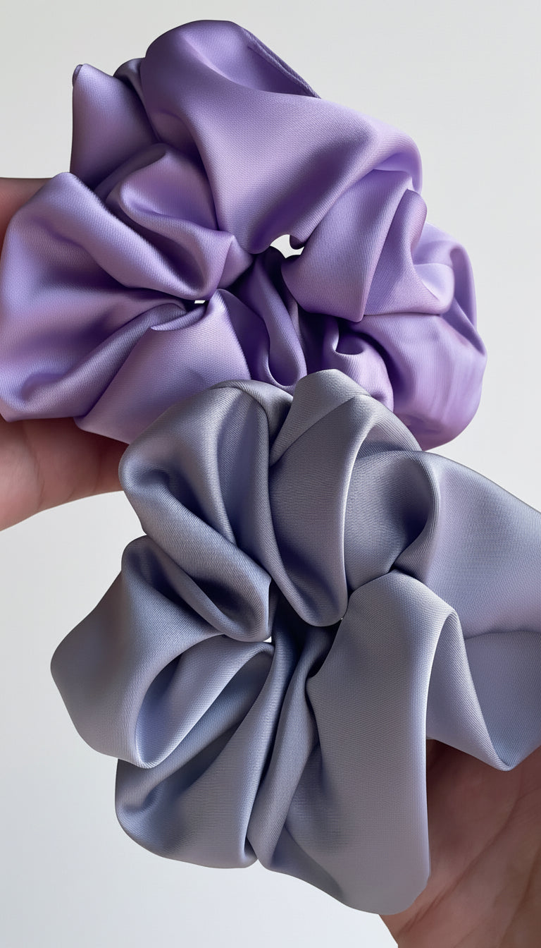 Colourful Large Silk Scrunchie