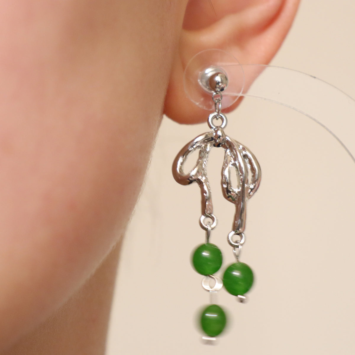 Delicate grape earrings