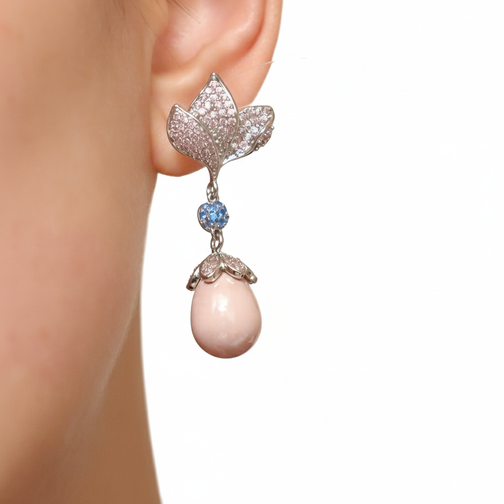 Rosy Blossom Earrings