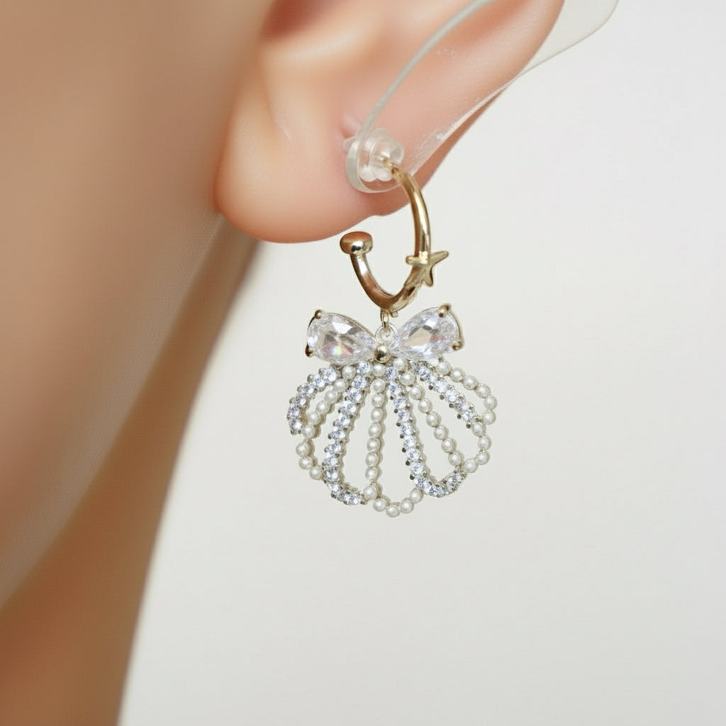 Elegant shell earrings