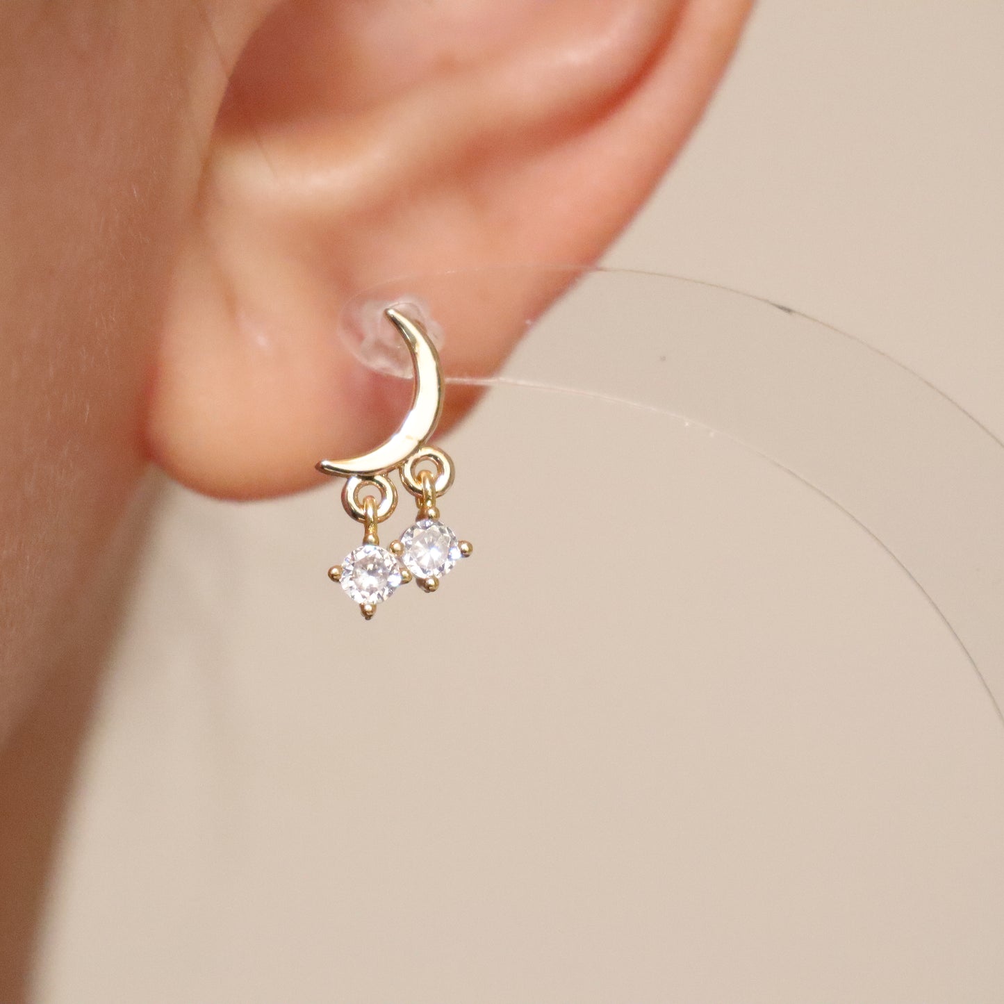 Exquisite Moon and Stars earrings