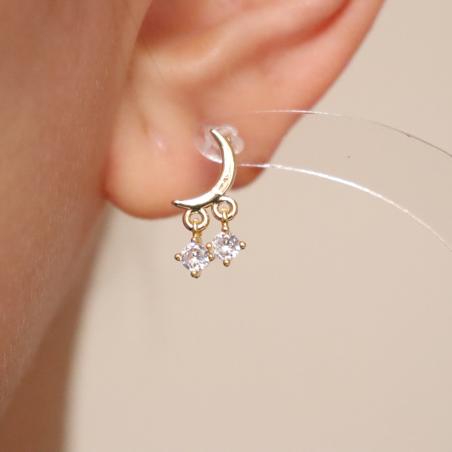 Exquisite Moon and Stars earrings