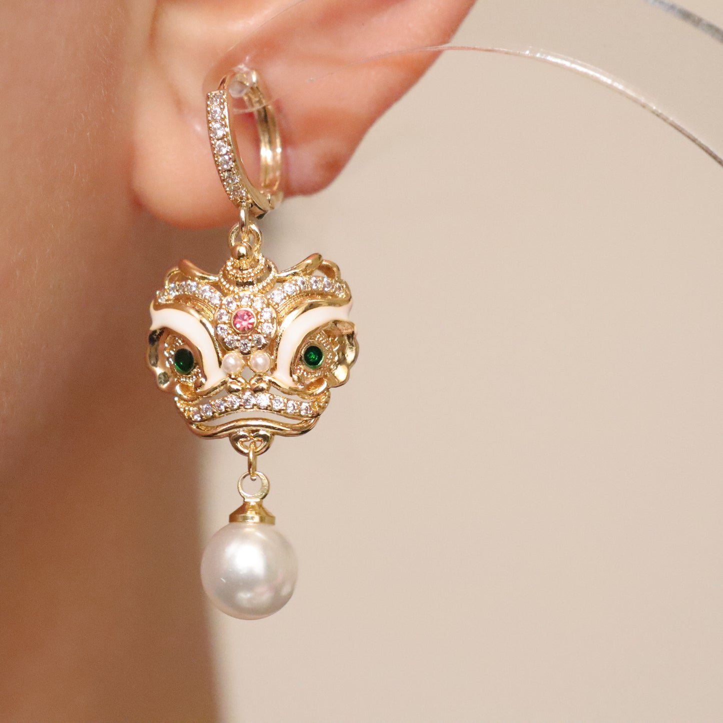 Auspicious Lion Earrings