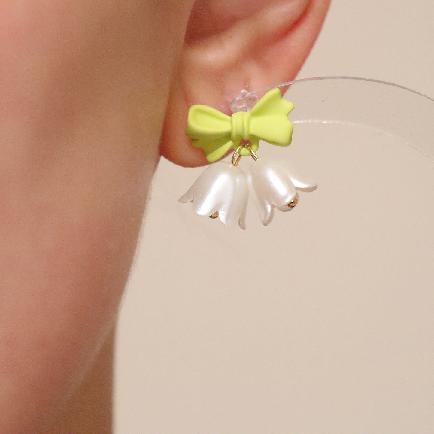 Springtime Sonata Bellflower Ear Clips