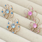 Fuchsia Blossom Earrings
