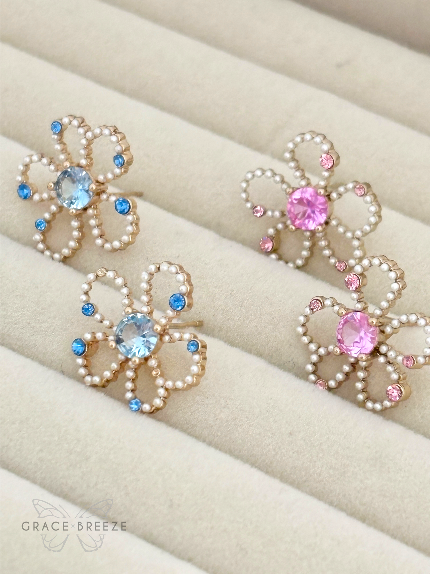 Fuchsia Blossom Earrings