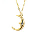 Gold Crescent Moon Necklace