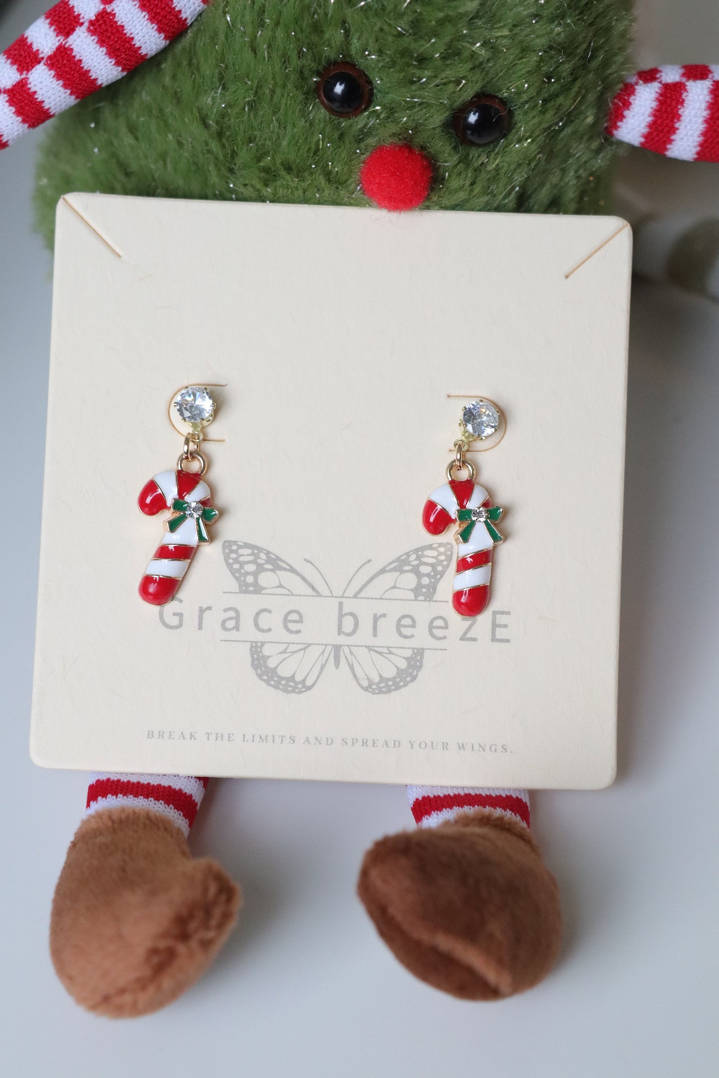 Christmas Candy Cane Earrings