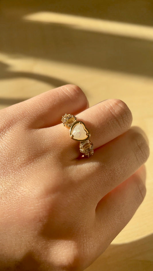 Forever Love Gold Adjustable Ring