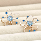 Topaz Blue Blossom Earrings