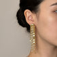 Large Dangle Gold-plated Earrings with Linked Strands