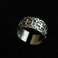 Thick Cross Silver Band Rings