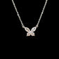 Zirconia Butterfly Pendant Necklace