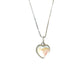 An ocean in my heart solid silver necklace