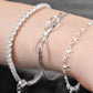 Eternal Knot Silver Bow Bracelet