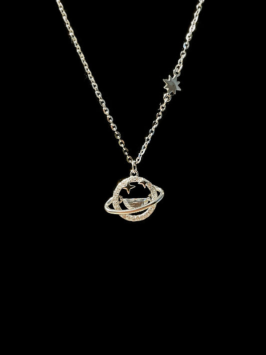 Orbital Zirconia Necklace