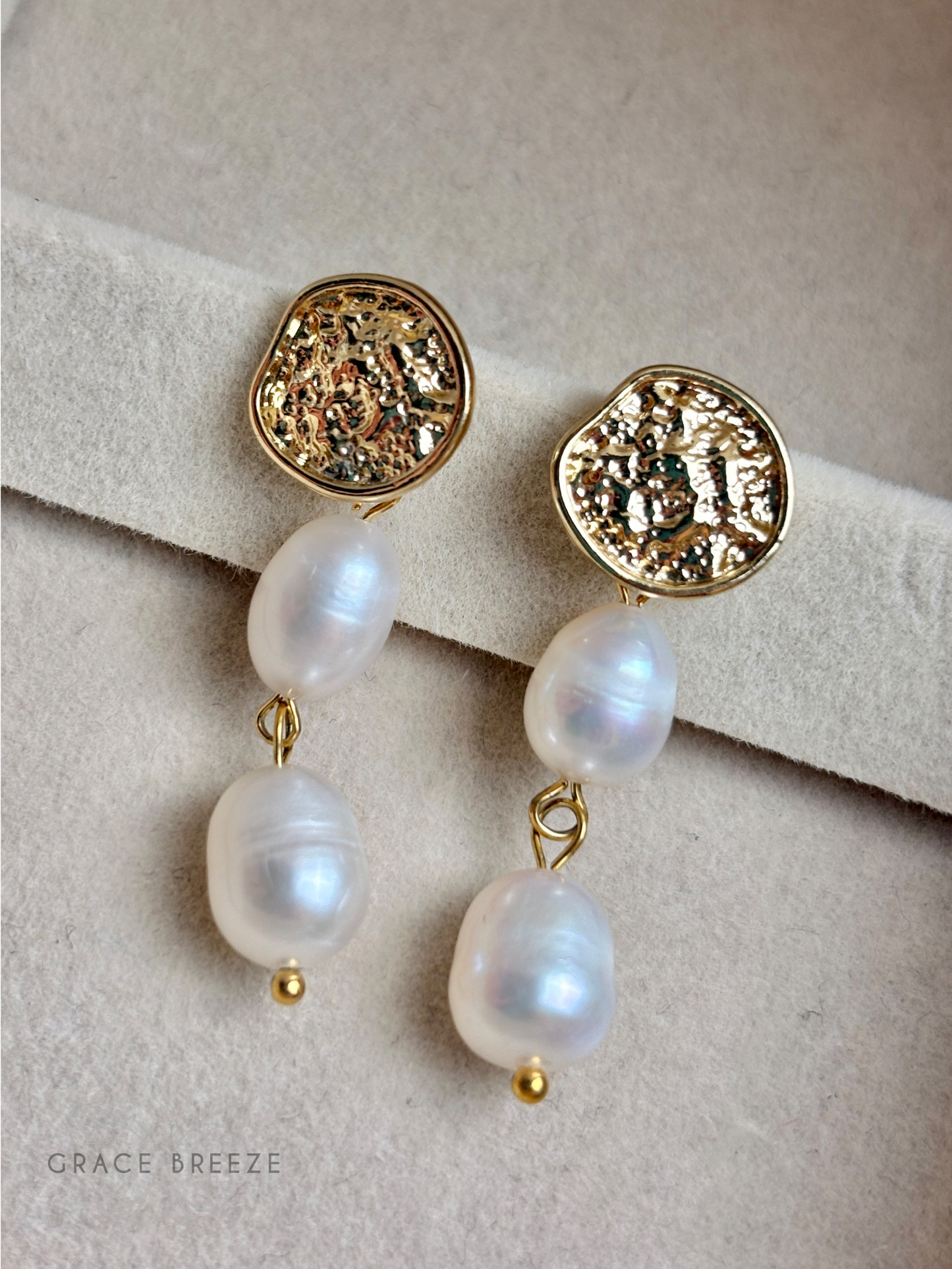 Aurelia Pearl Drop Earrings