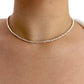 Solid Silver Nugget Necklace