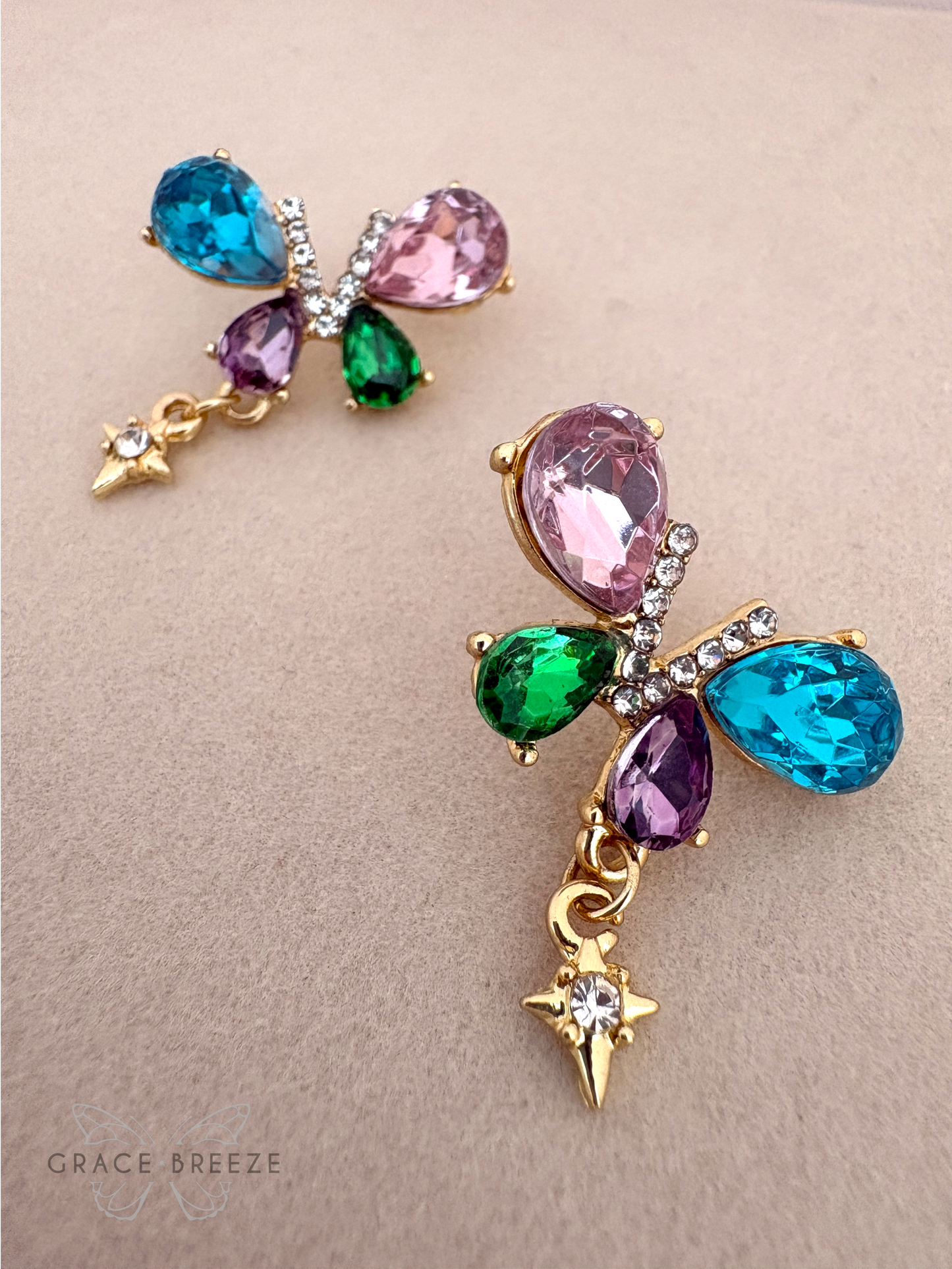 Sun Kissed Butterfly Earrings