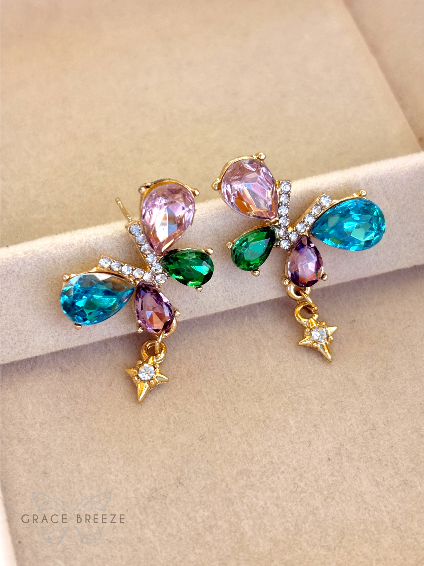 Sun Kissed Butterfly Earrings
