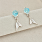 Larimar Dolphin Earrings
