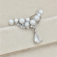 Pearl Droplet Tiara Adjustable Ring