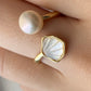 Coastal Charm Adjustable Ring