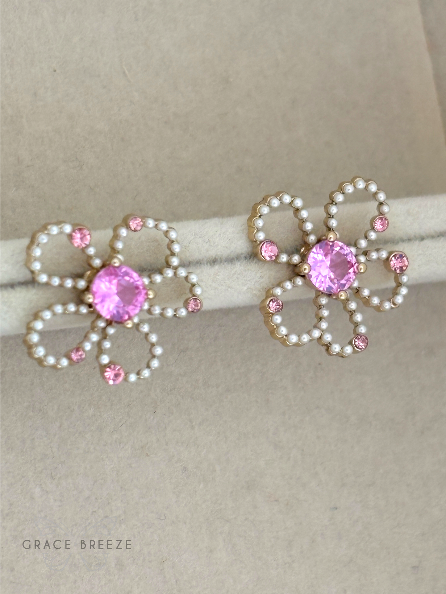 Fuchsia Blossom Earrings