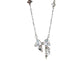 Stellar Solid  Silver Bow and Star Necklace