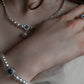 Luna Pearl Silver Elegance Set ( Necklace, Bracelet, Ring)