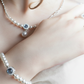 Luna Pearl Silver Elegance Set ( Necklace, Bracelet, Ring)