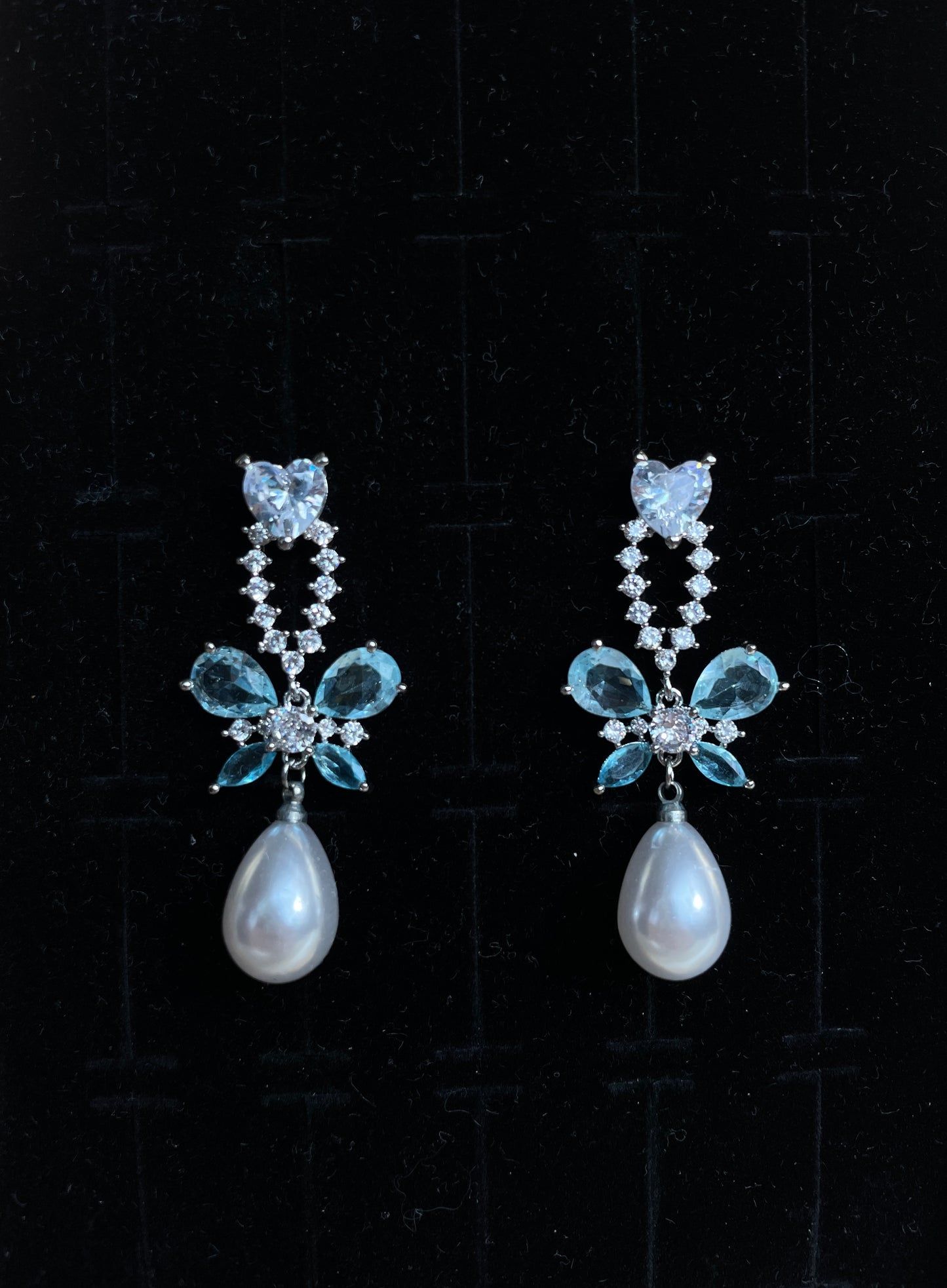 Aqua Elegance Drop Earrings