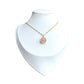 Pink Pendant Gold Rotating Necklace