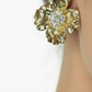 Golden Statement Open Flower Gold-plated Earrings