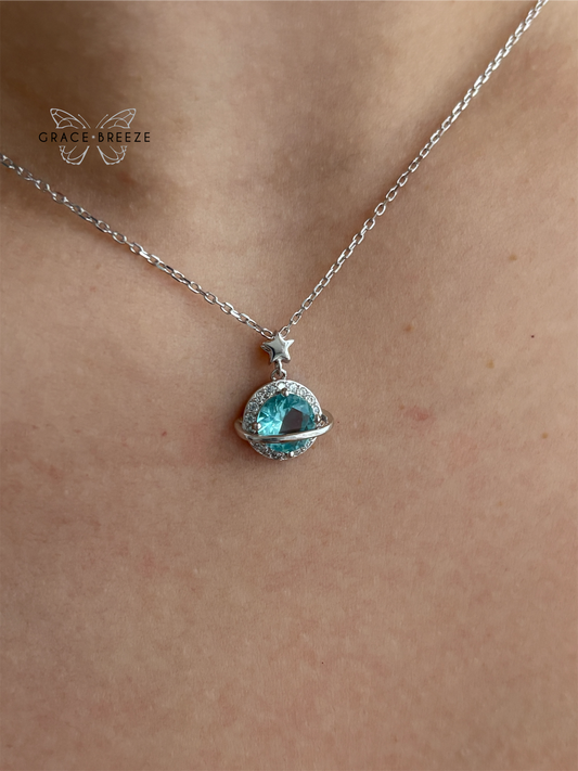 Solid Silver Neptune Necklace