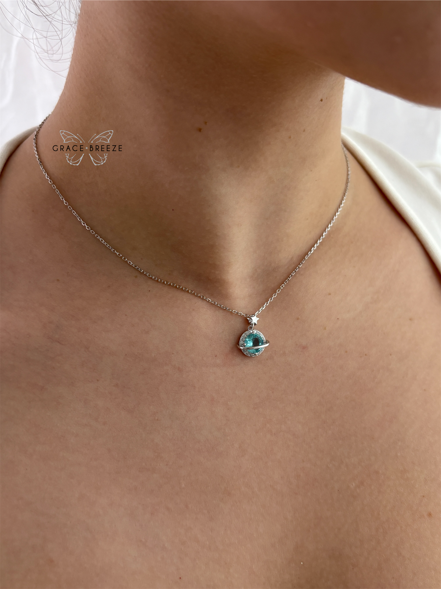 Solid Silver Neptune Necklace