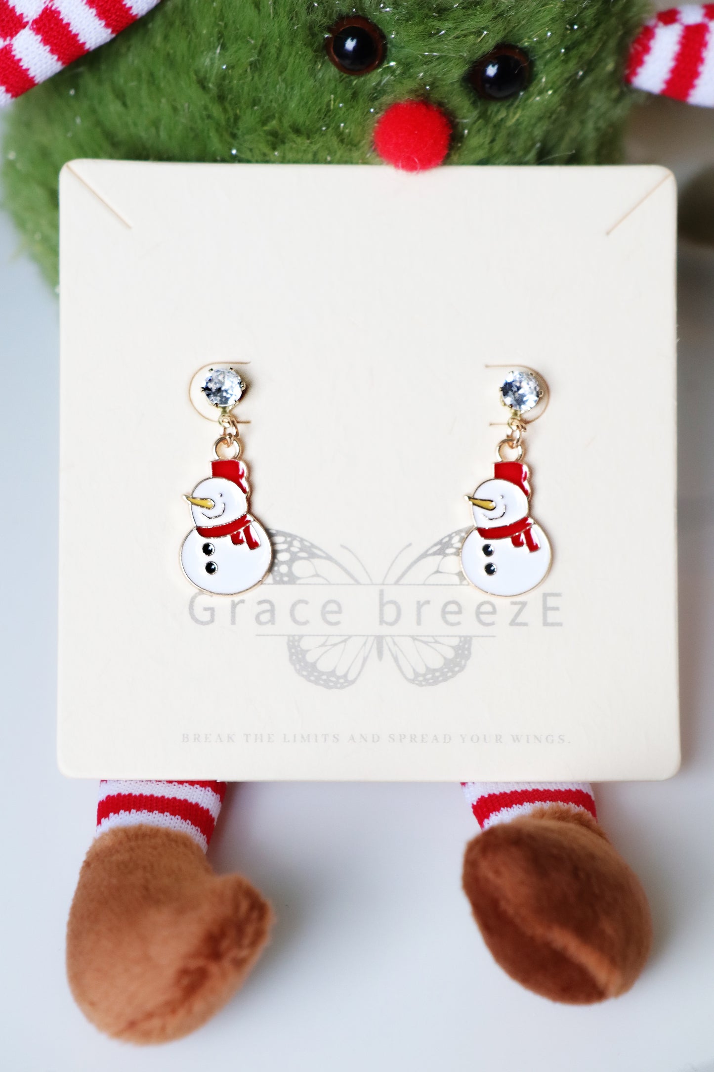 Christmas Snowman Earrings