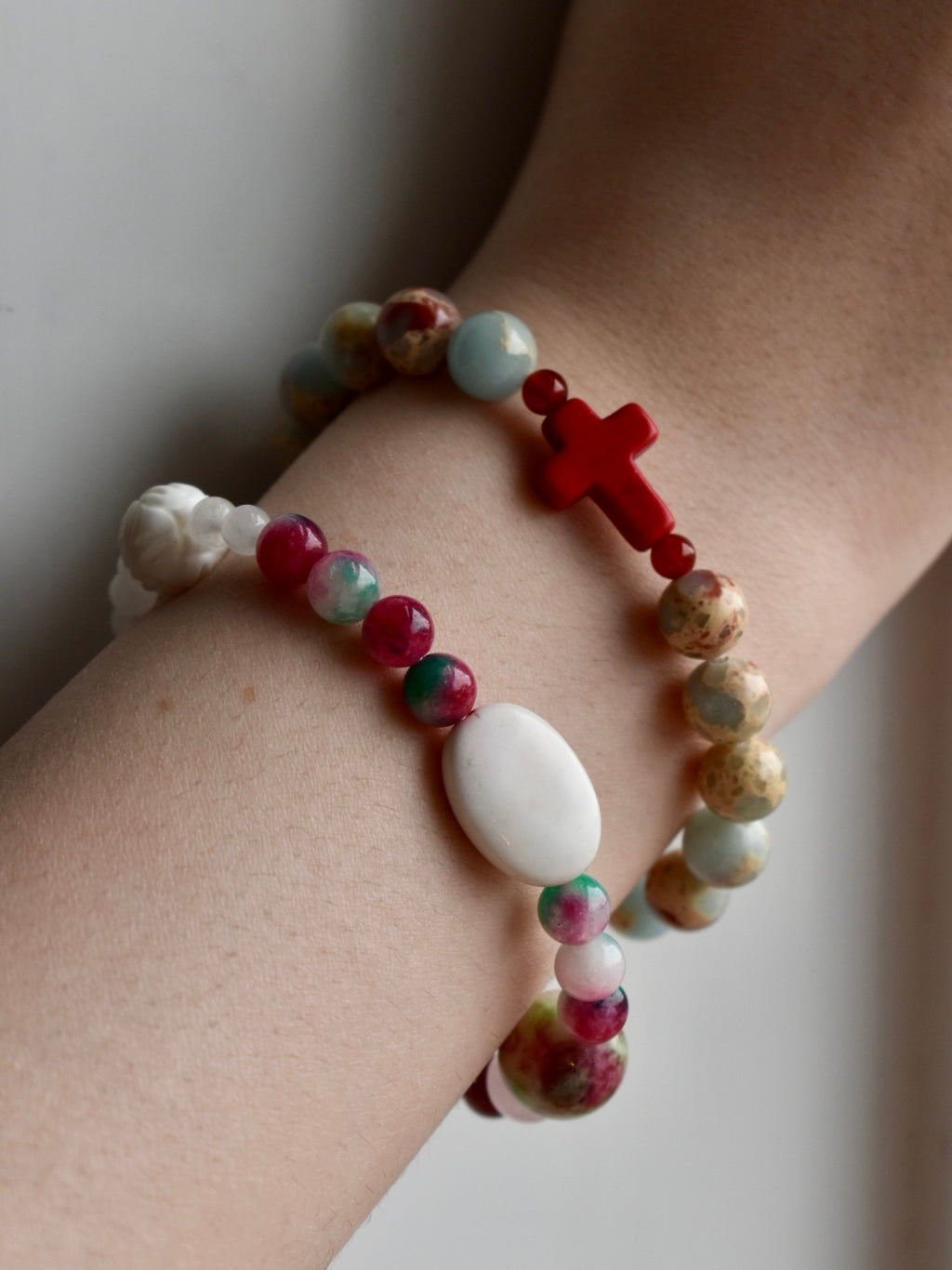 Cherry Red Gemstone Bracelets