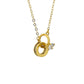 Intertwined Gold Zirconia Necklace