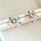 Topaz Blue Blossom Earrings