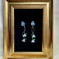 Blue Tulip Drop Earrings