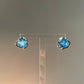 Blue Star Orbit Earrings