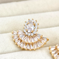 Gold Cascading Sparkle Earrings