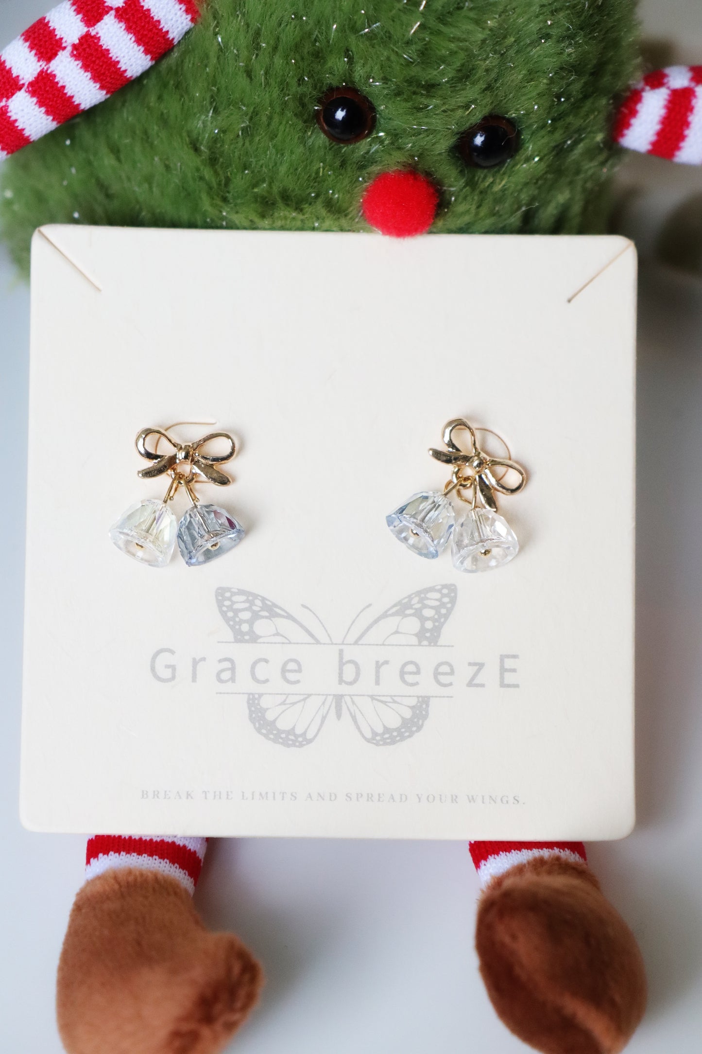 Christmas Crystal Bell Earrings